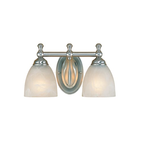 Millennium Lighting 600 Series 2-Light Bathroom Vanity Light in Satin Nickel