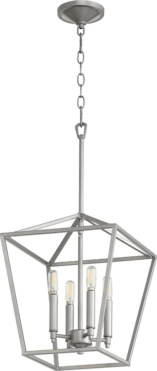 Quorum Gabriel 4-Light 13" Foyer Light in Classic Nickel