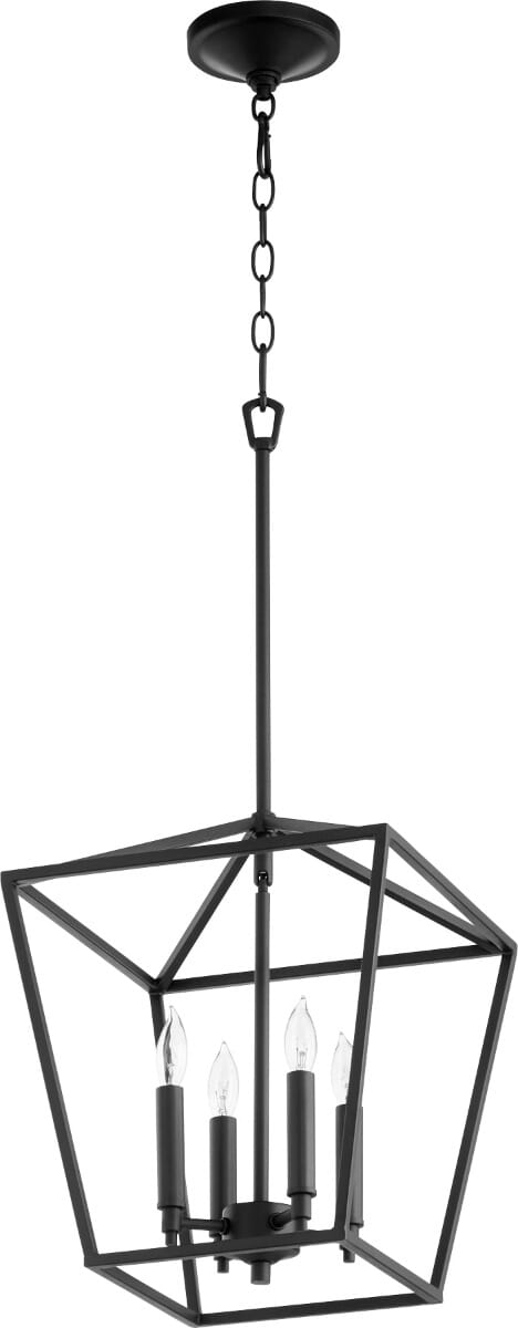 Quorum Gabriel 4-Light 13" Foyer Light in Noir