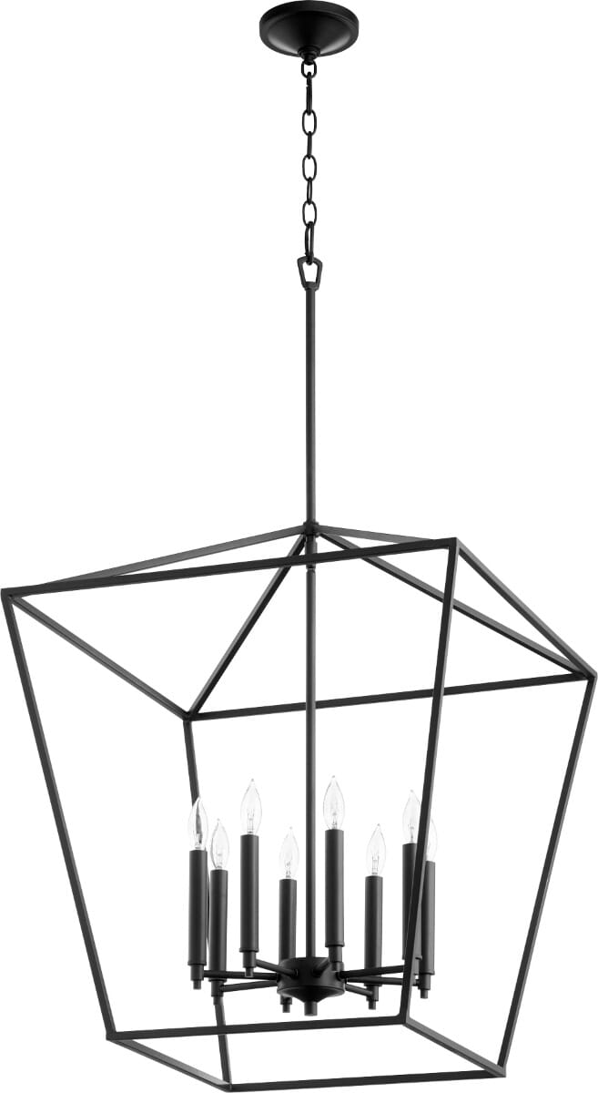 Quorum Gabriel 8-Light 22" Foyer Light in Noir