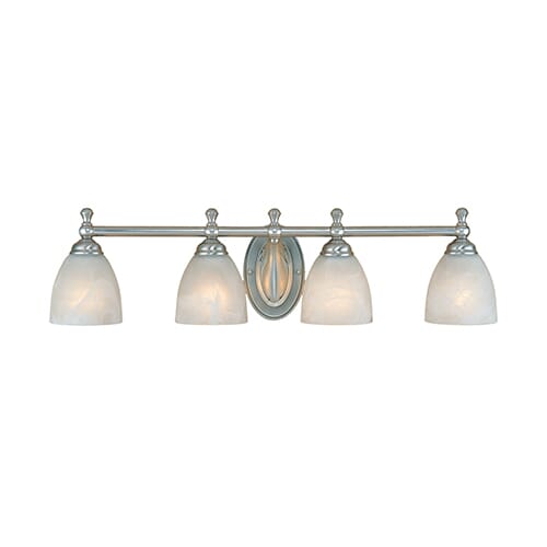 Millennium Lighting 600 Series 4-Light Bathroom Vanity Light in Satin Nickel