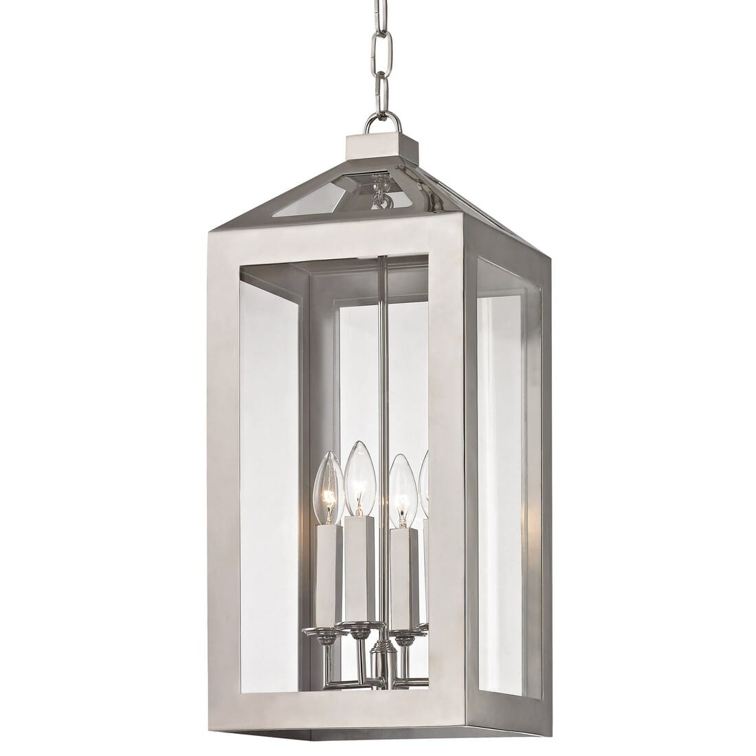 Crystorama Hurley by Brian Patrick Flynn 10" Pendant in Polished Nickel