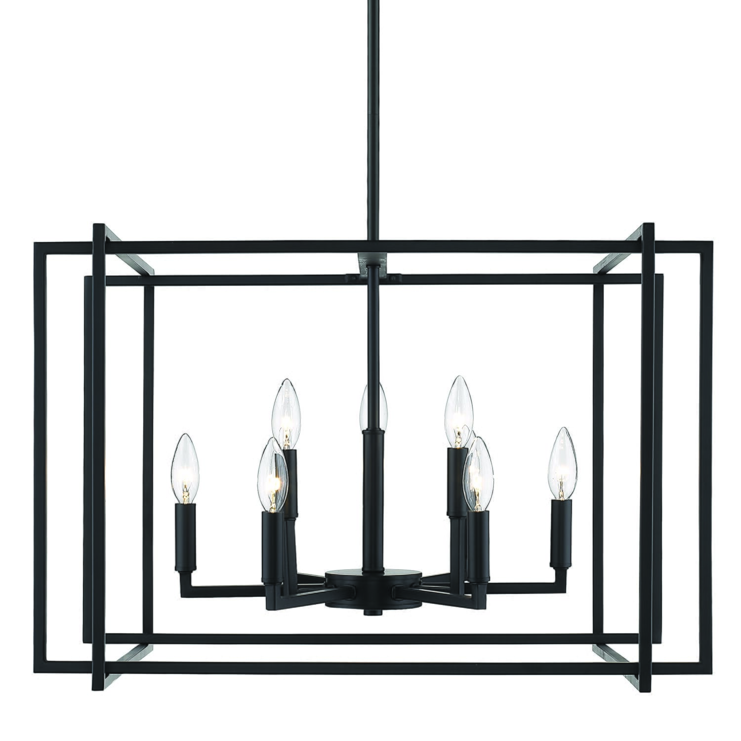 Golden Tribeca 9-Light Chandelier in Black