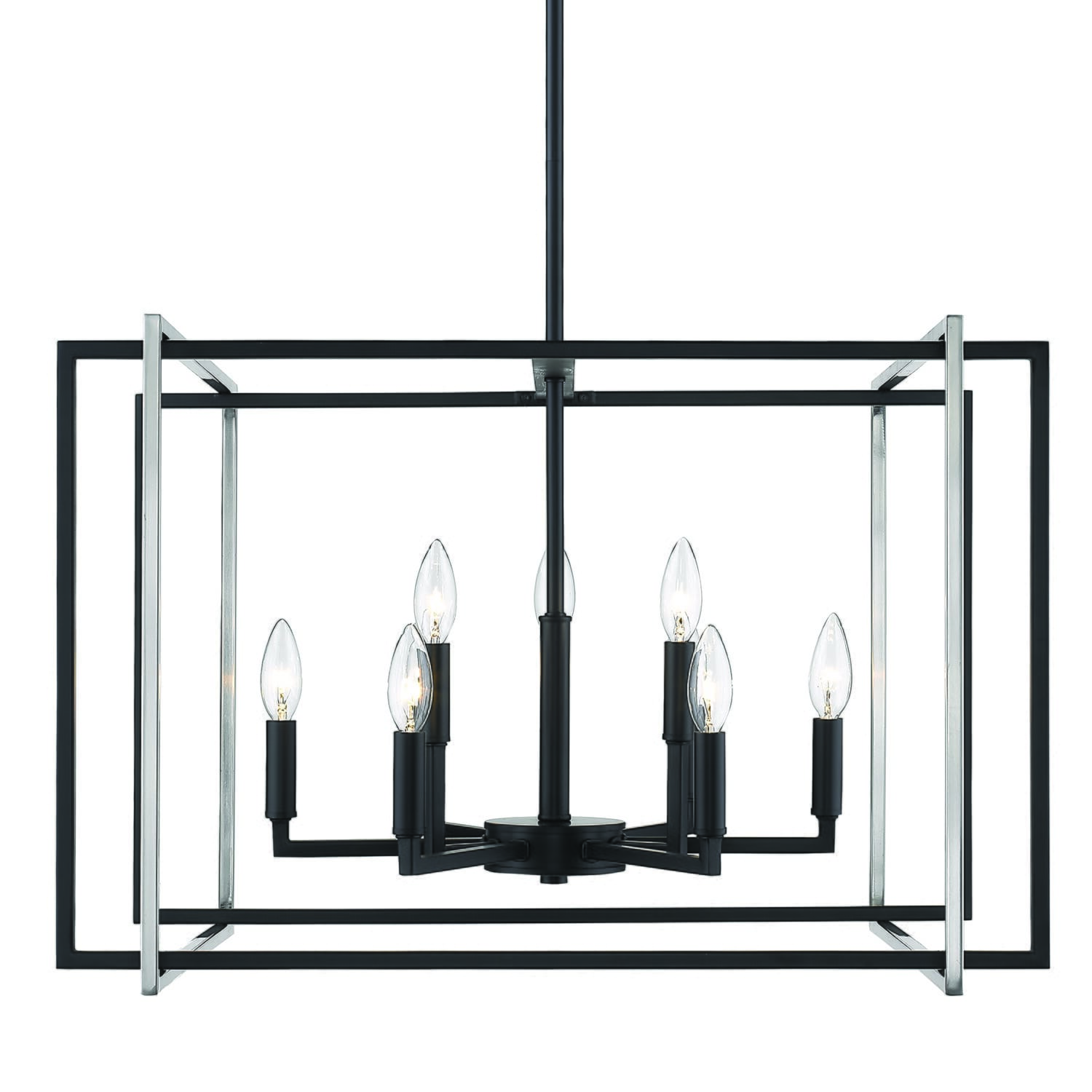 Golden Tribeca 9-Light Chandelier in Black