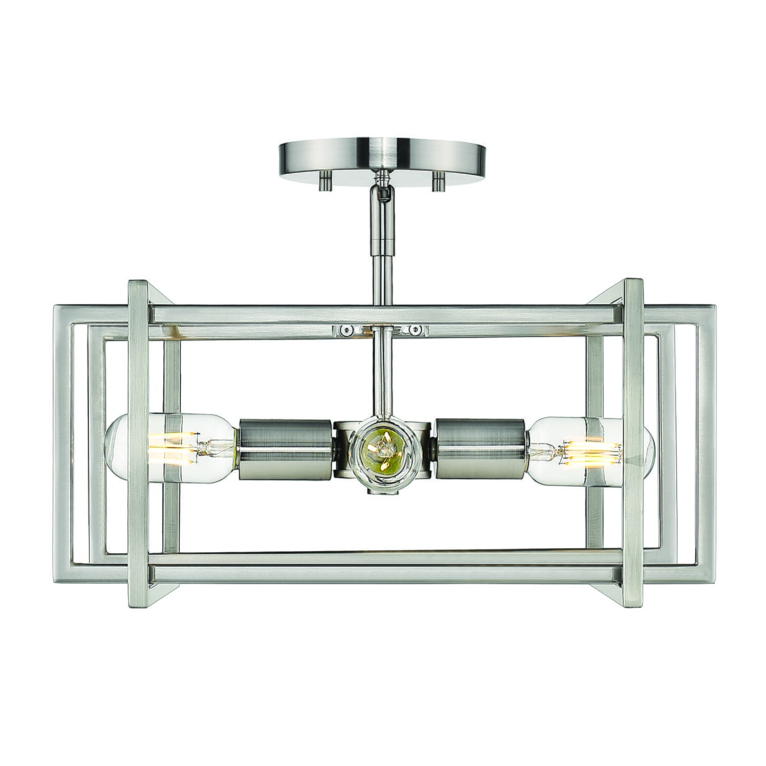 Golden Tribeca 4-Light 16" Ceiling Light in Pewter