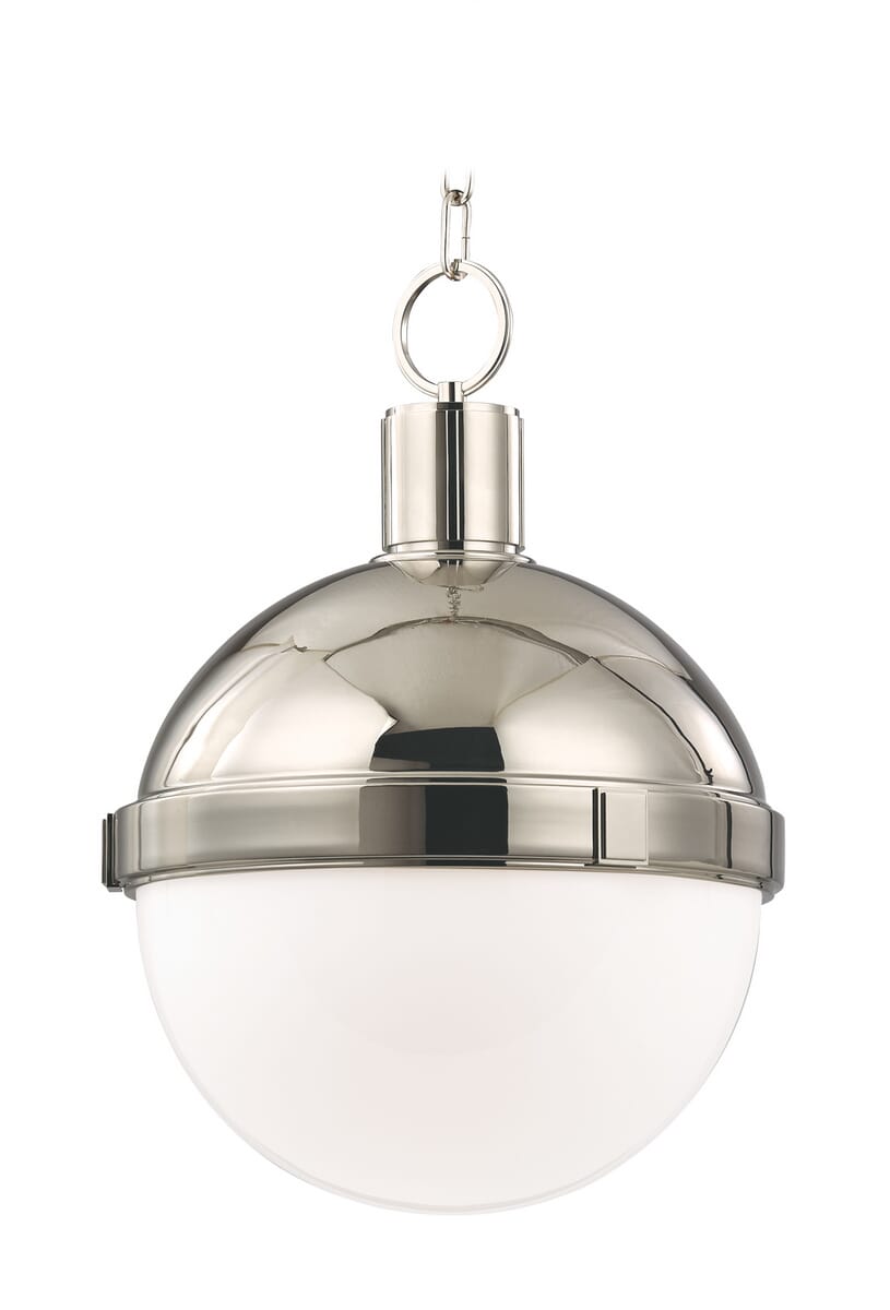 Hudson Valley Lambert 13" Pendant Light in Polished Nickel