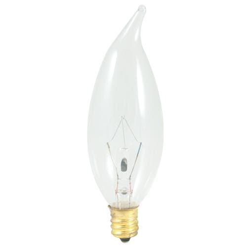 Bulbrite Incandescent CA10 Candelabra 60W Dimmable Light Bulb in Clear - 50pack