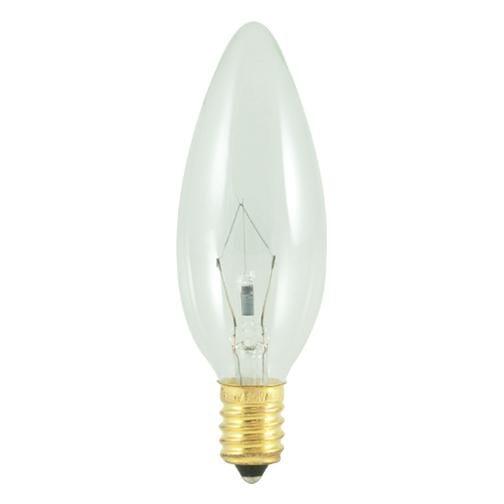 Bulbrite Incandescent B10 European 60W Dimmable Light Bulb in Clear - 30pack