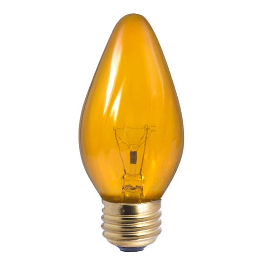 Bulbrite Incandescent F15 Medium 60W Dimmable Light Bulb in Amber - 25pack