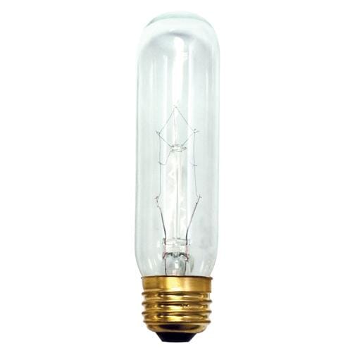 Bulbrite Incandescent T10 Medium 60W Dimmable Light Bulb in Clear - 25pack