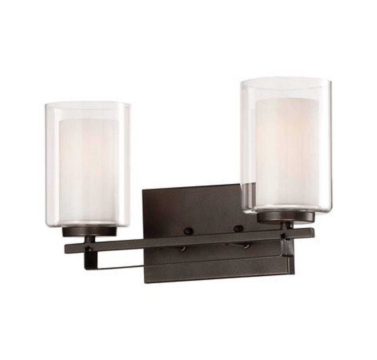 Minka Lavery Parsons Studio 2-Light Bathroom Vanity Light in Smoked Iron