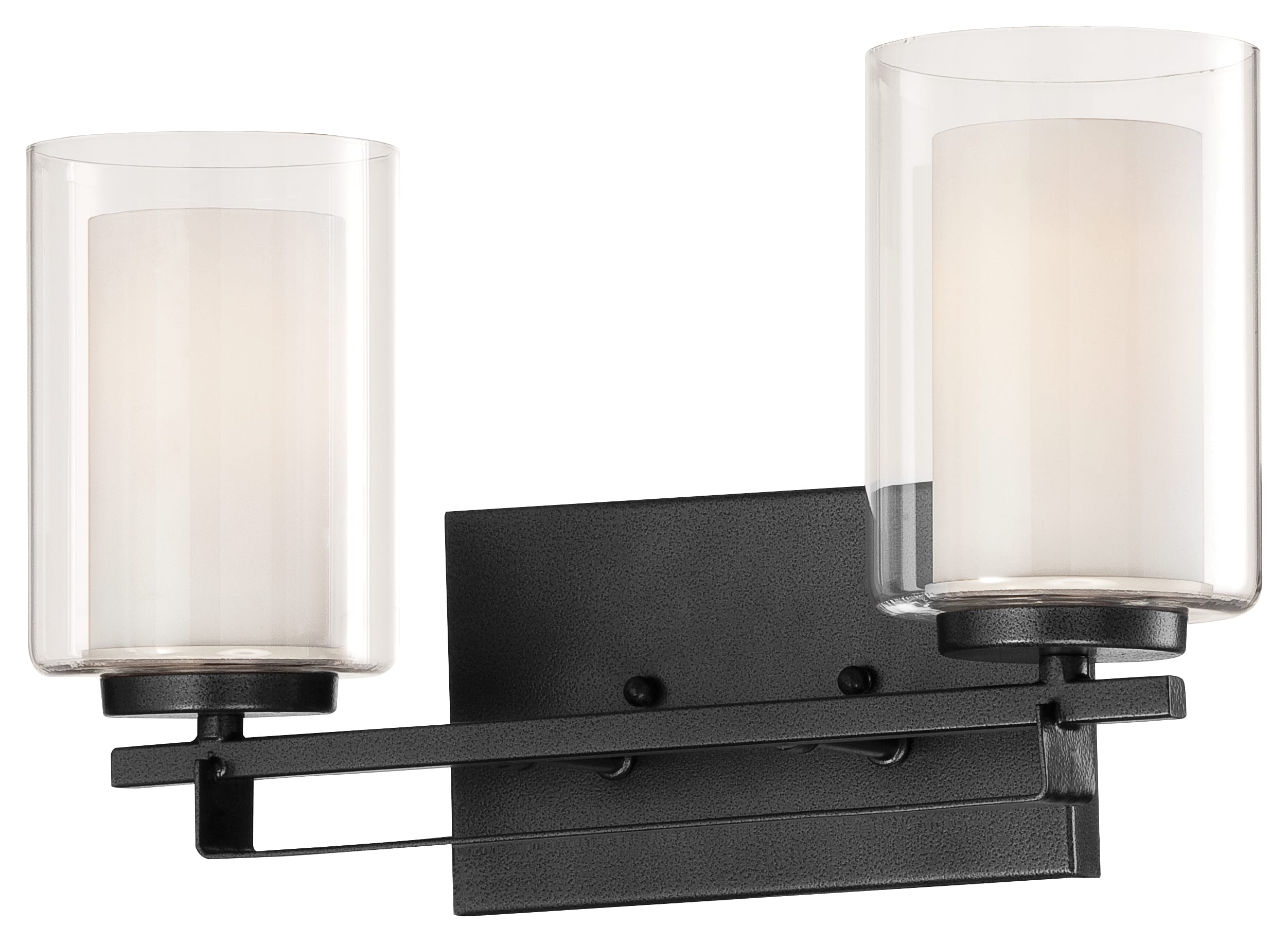 Minka Lavery Parsons Studio 2-Light Bathroom Vanity Light in Sand Coal