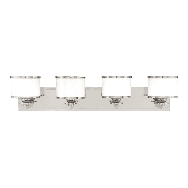 Hudson Valley Basking Ridge 4-Light 31" Bathroom Vanity Light in Satin Nickel