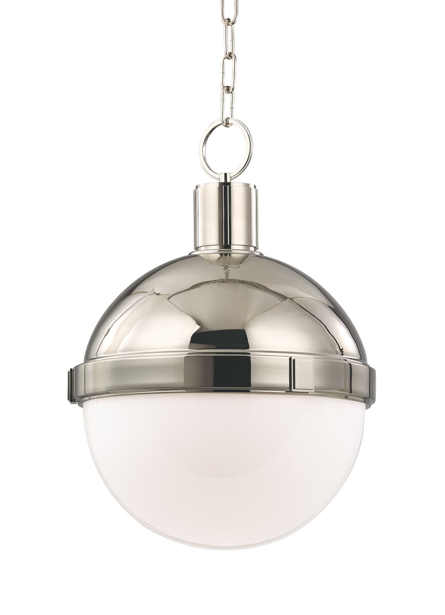 Hudson Valley Lambert 16" Pendant Light in Polished Nickel