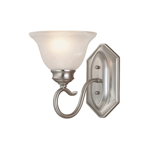 Millennium Lighting Devonshire 1-Light Wall Sconce in Satin Nickel