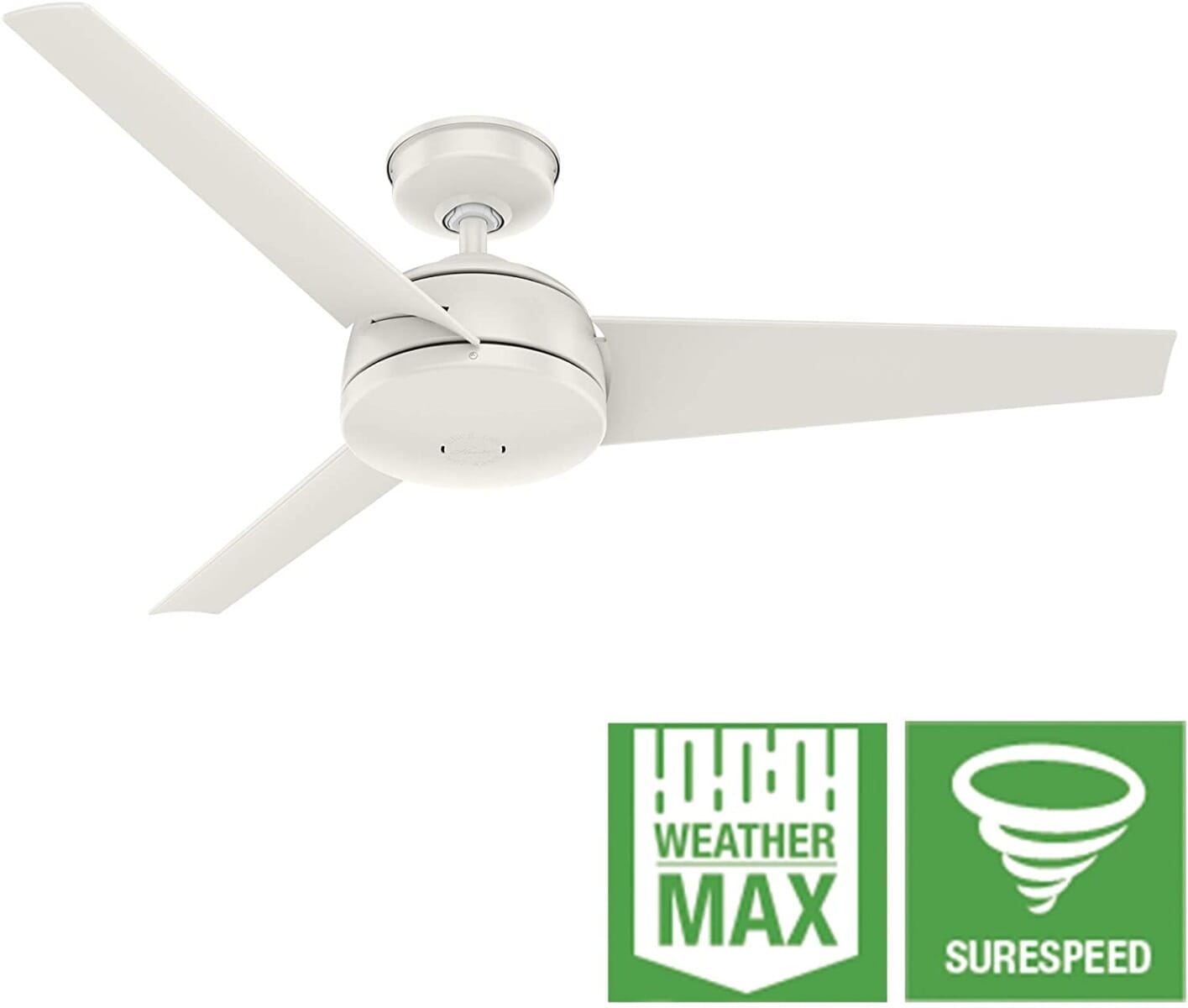 Hunter Trimaran 52" Indoor/Outdoor Ceiling Fan in Fresh White