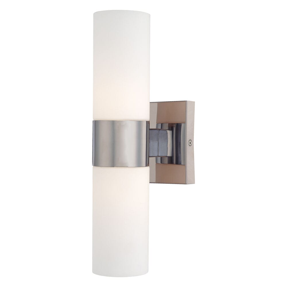 Minka Lavery 2-Light 14" Wall Sconce in Brushed Nickel