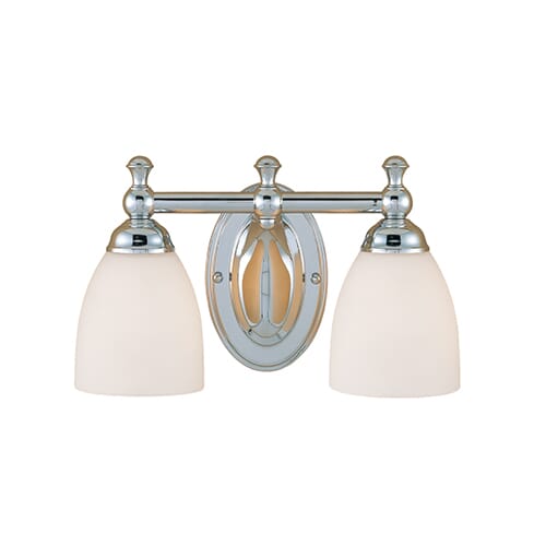 Millennium Lighting 600 Series 2-Light Bathroom Vanity Light in Chrome