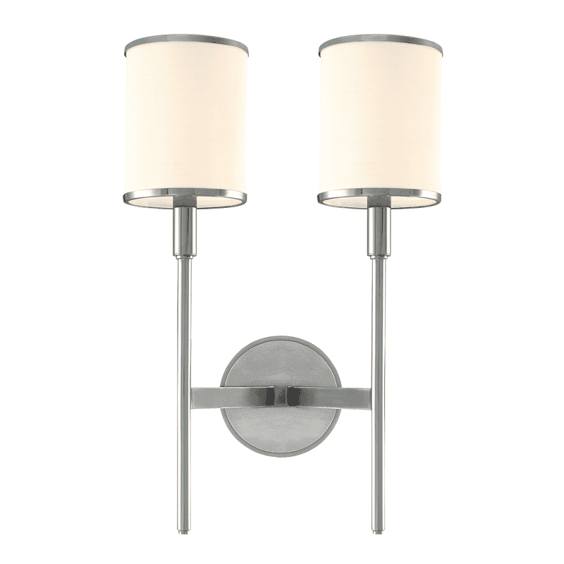 Hudson Valley Aberdeen 2-Light 18" Wall Sconce in Polished Nickel