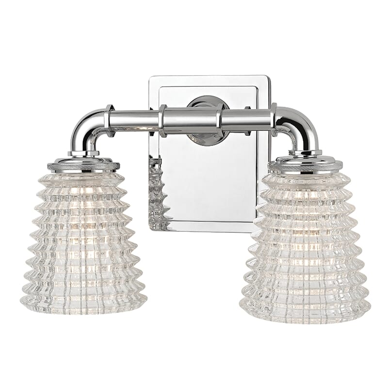 Hudson Valley Westbrook 2-Light 12" Bathroom Vanity Light in Polished Chrome