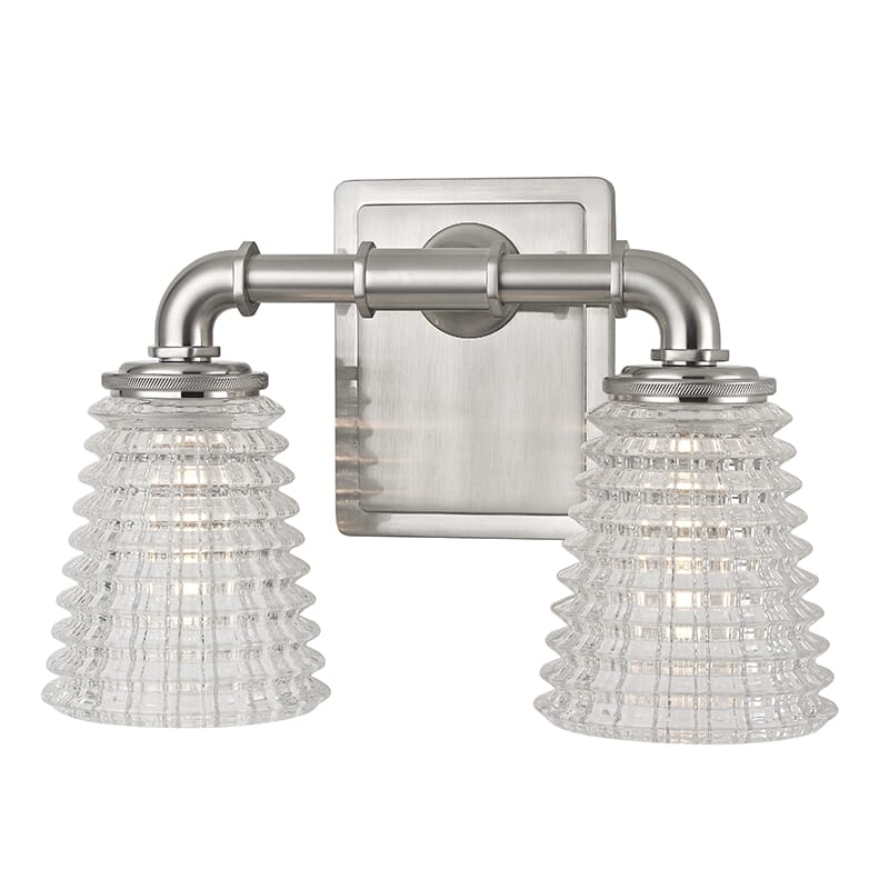 Hudson Valley Westbrook 2-Light 12" Bathroom Vanity Light in Satin Nickel