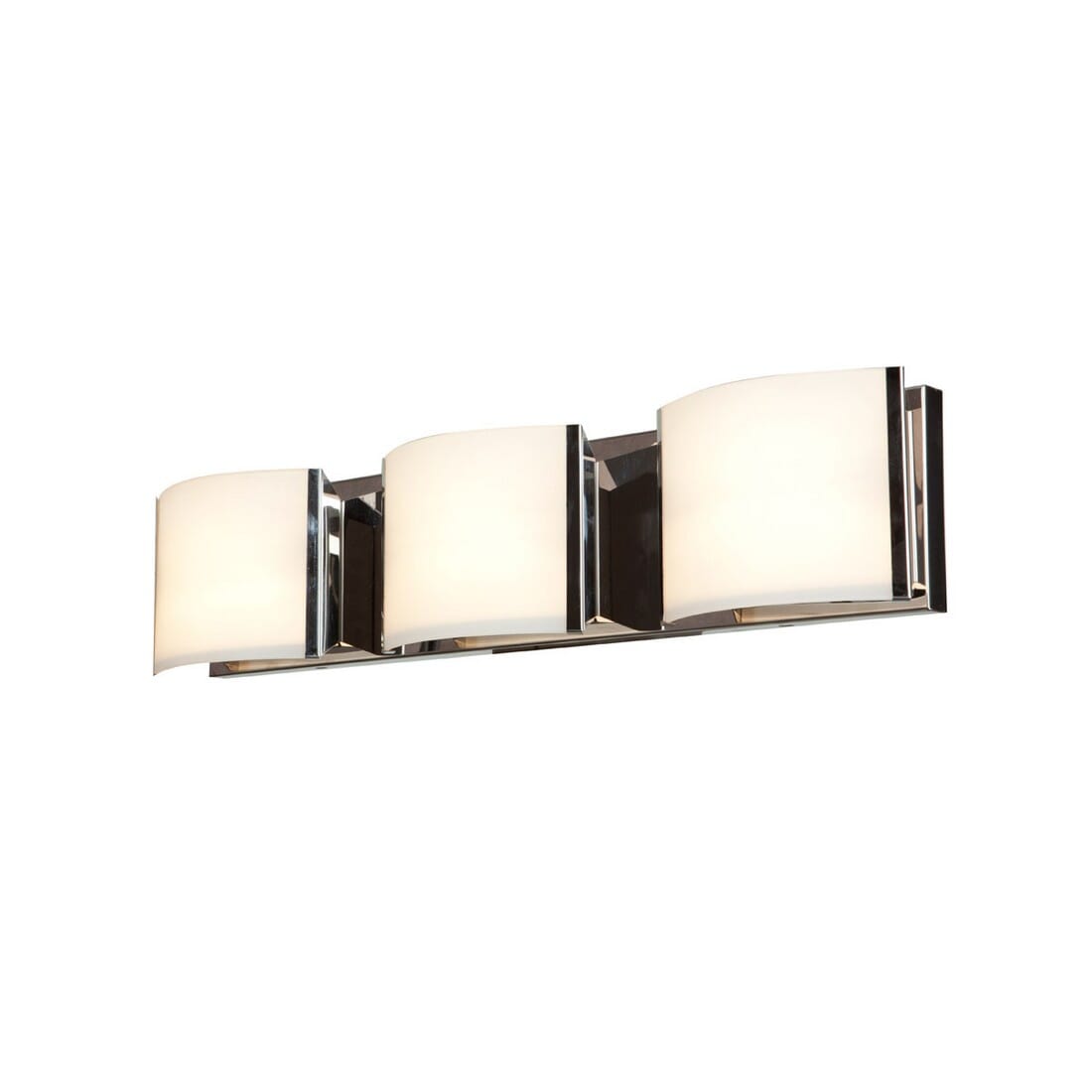 Access Nitro2 3-Light 5" Bathroom Vanity Light in Brushed Steel