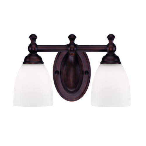 Millennium Lighting 600 Series 2-Light Bathroom Vanity Light in Rubbed Bronze