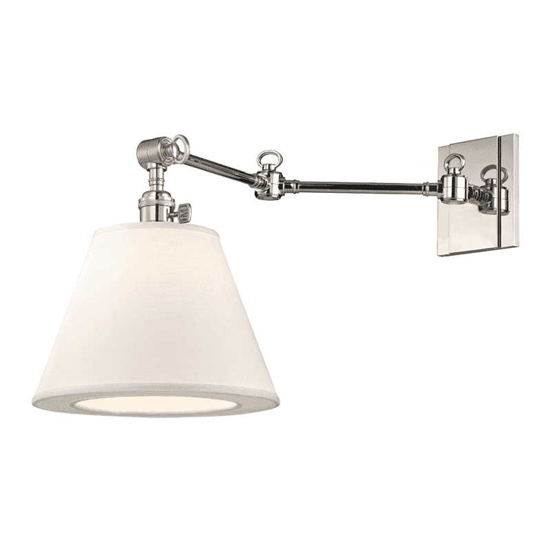 Hudson Valley Hillsdale 13" Wall Sconce in Polished Nickel