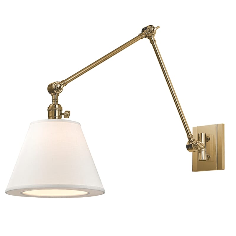 Hudson Valley Hillsdale 13" Wall Sconce in Aged Brass