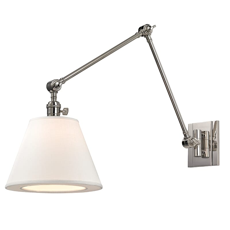 Hudson Valley Hillsdale 13" Wall Sconce in Polished Nickel