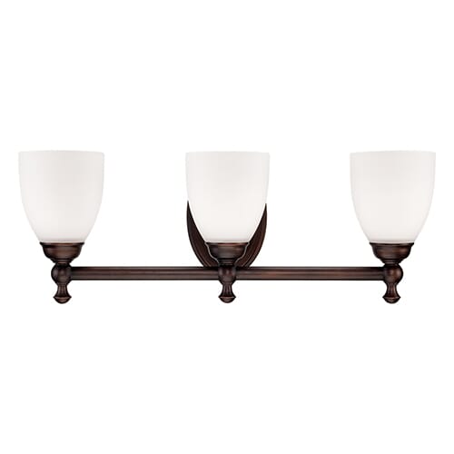 Millennium Lighting 600 Series 3-Light Bathroom Vanity Light in Rubbed Bronze