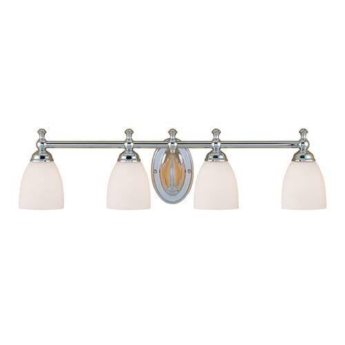 Millennium Lighting 600 Series 4-Light Bathroom Vanity Light in Chrome