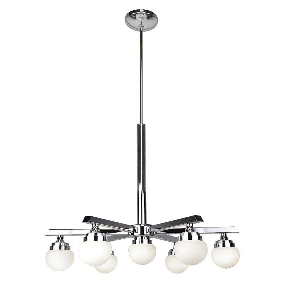 Access Classic 7-Light Contemporary Chandelier in Chrome