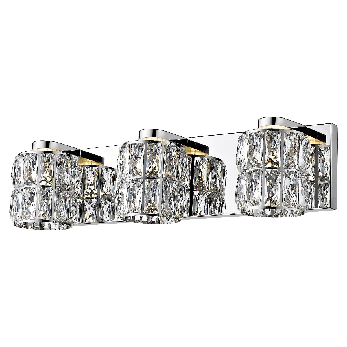 Access Ice 3-Light 5" Bathroom Vanity Light in Mirrored Stainless Steel