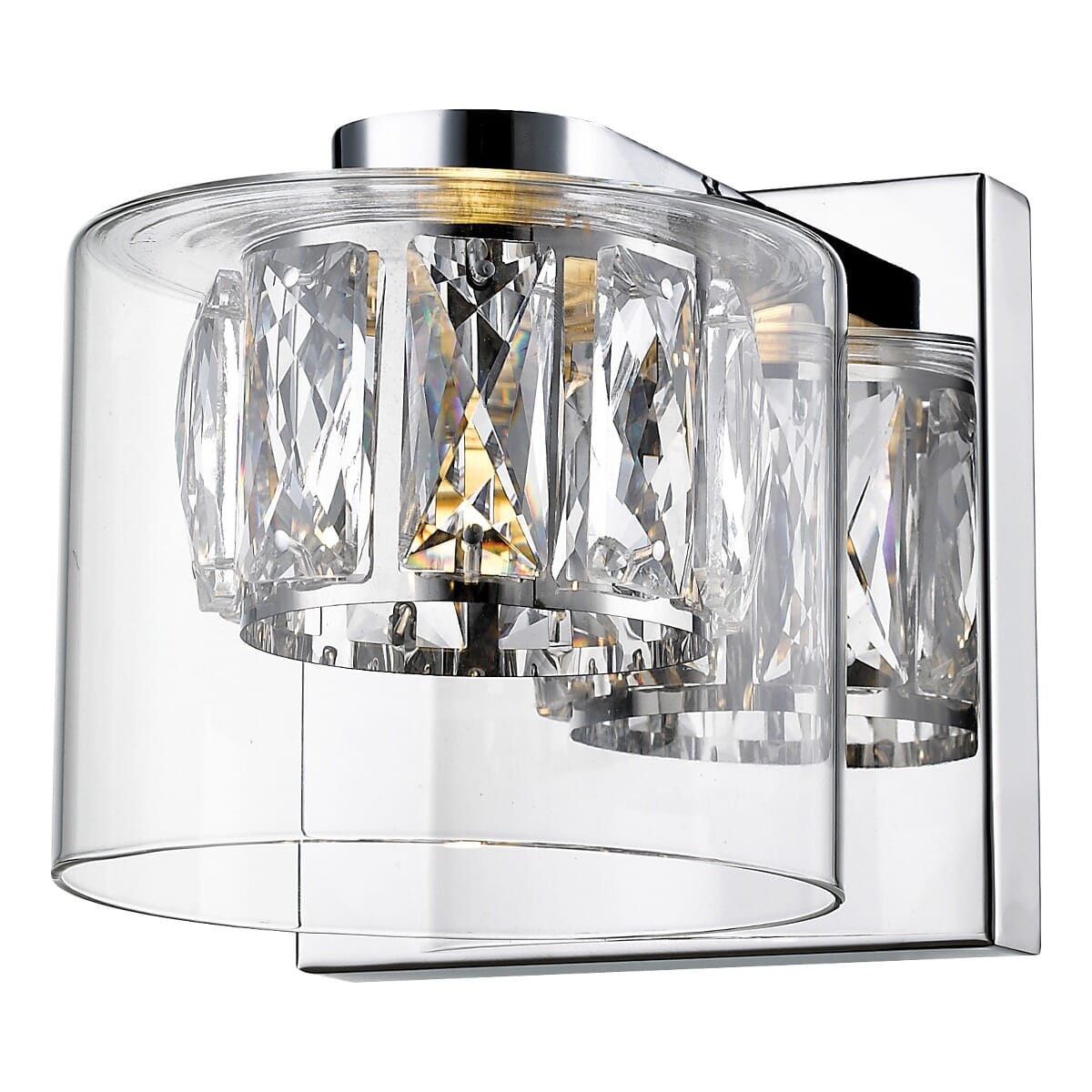 Access Private Collection 5" Bathroom Vanity Light in Mirrored Stainless Steel