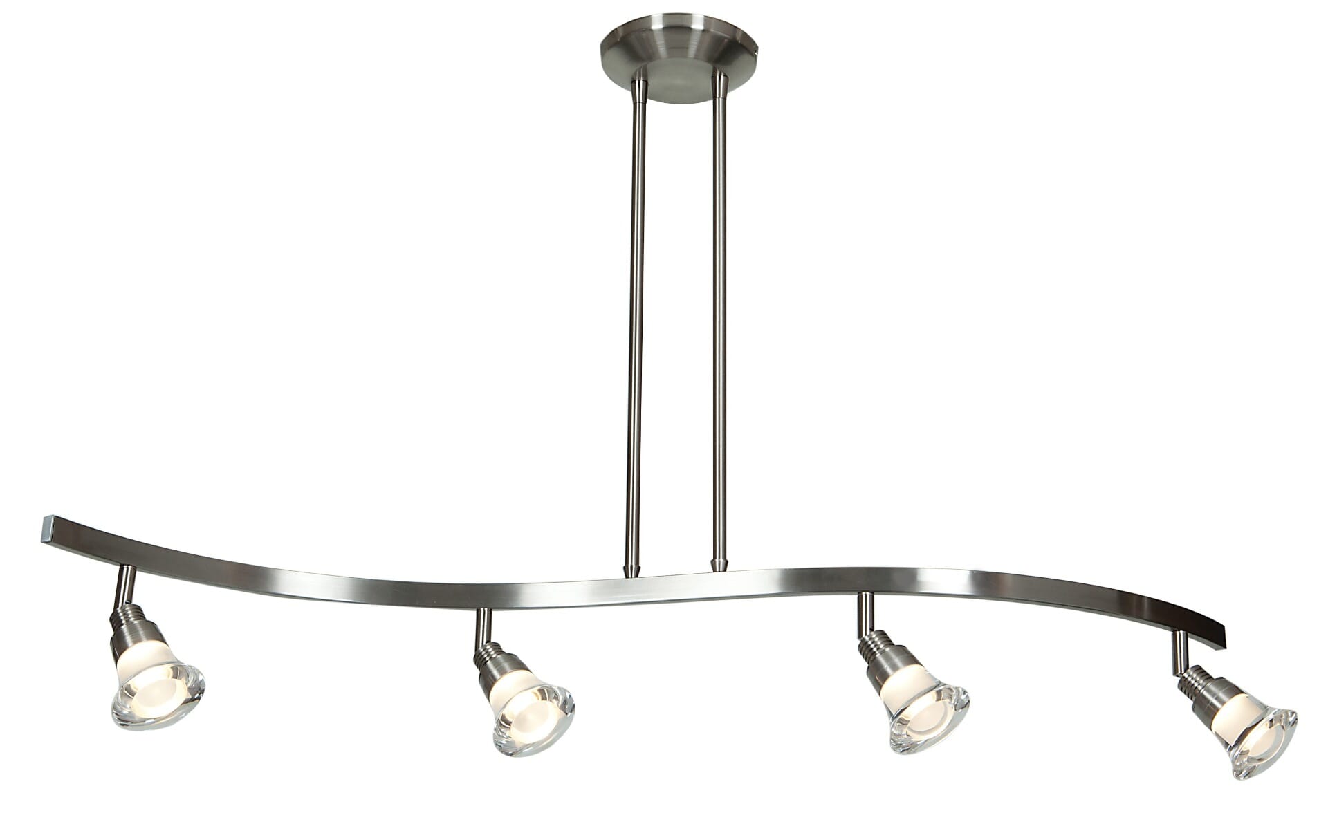 Access Optix 4-Light 36" Pendant Light in Matte Chrome