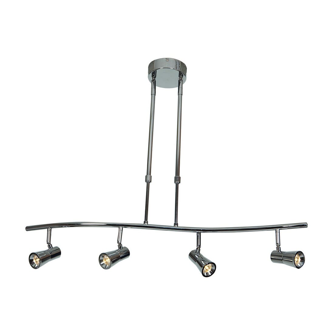 Access Sleek 4-Light 33" Pendant Light in Brushed Steel