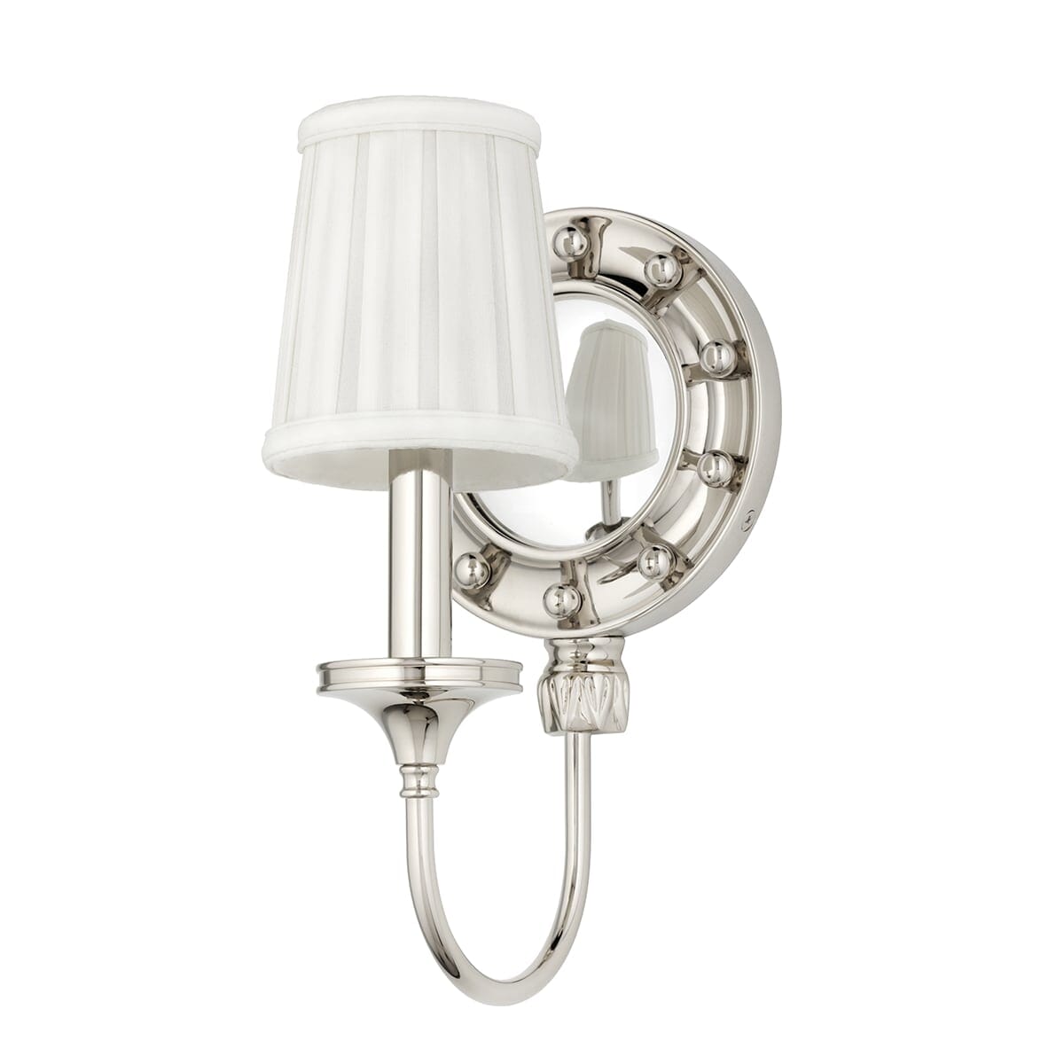 Hudson Valley Regent 12" Wall Sconce in Polished Nickel