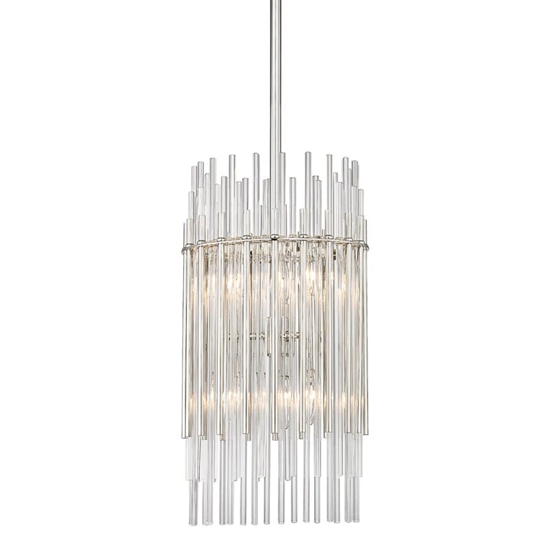 Hudson Valley Wallis 6-Light 20" Pendant Light in Polished Nickel