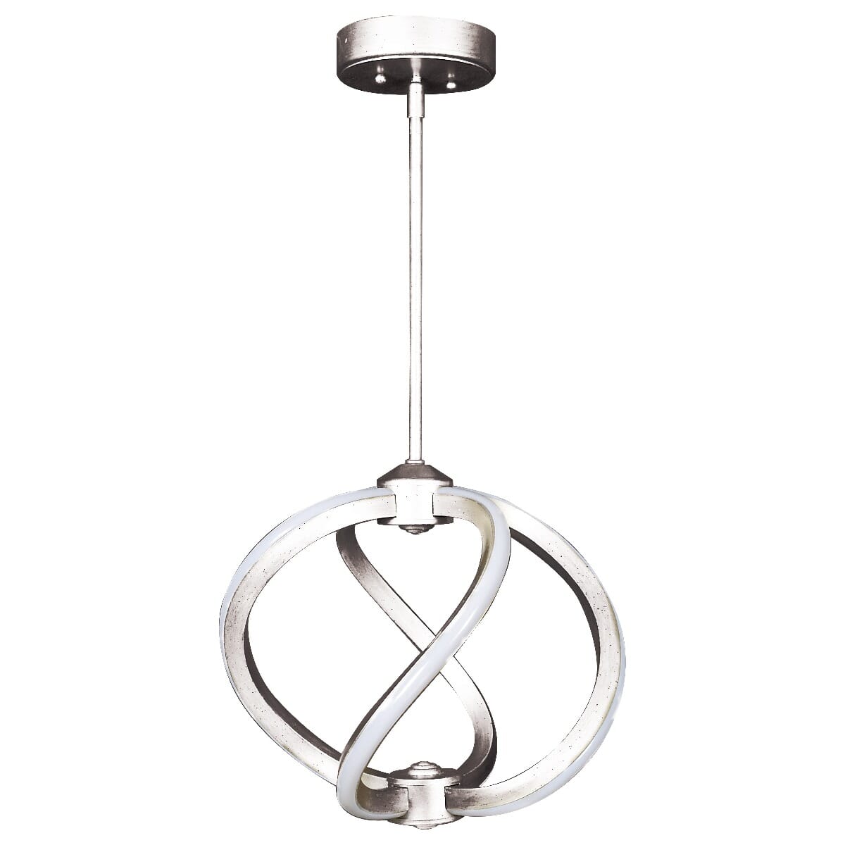 Access Vortex 8-Light Pendant Light in Brushed Steel