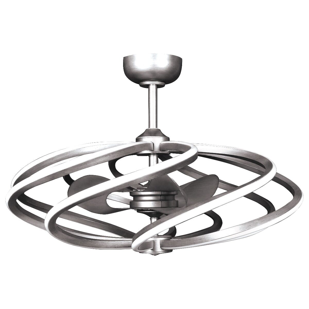 Access Vortex 8-Light Pendant Light in Brushed Steel