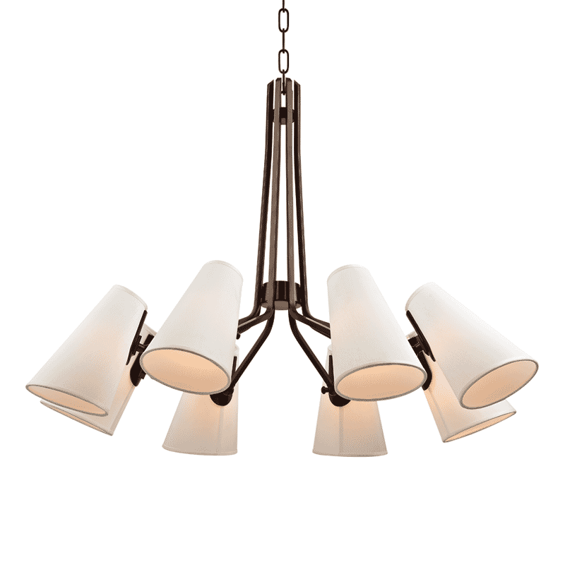 Hudson Valley Patten 8-Light Chandelier in Old Bronze