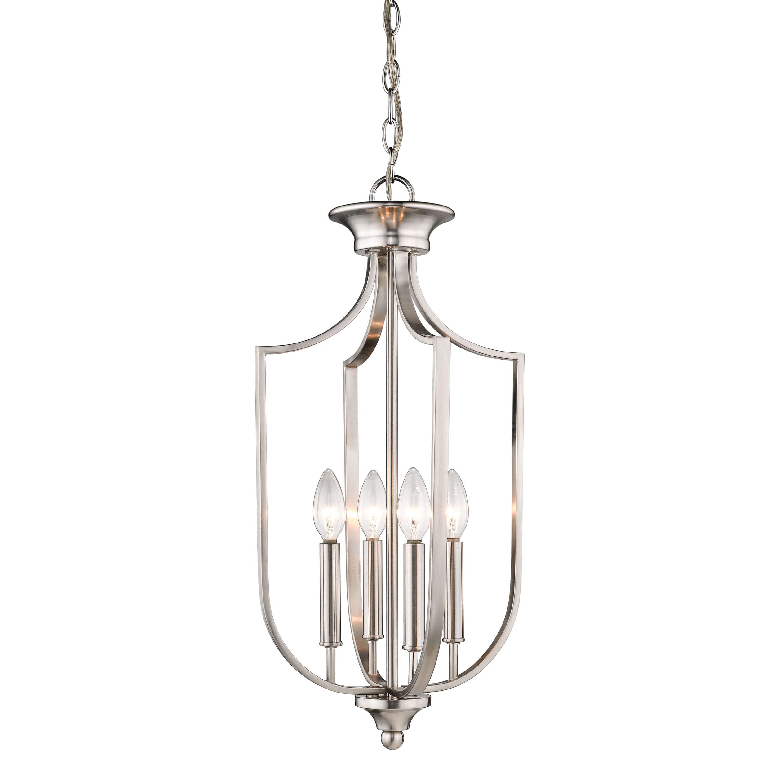 Millennium Lighting 4-Light Pendant in Brushed Nickel