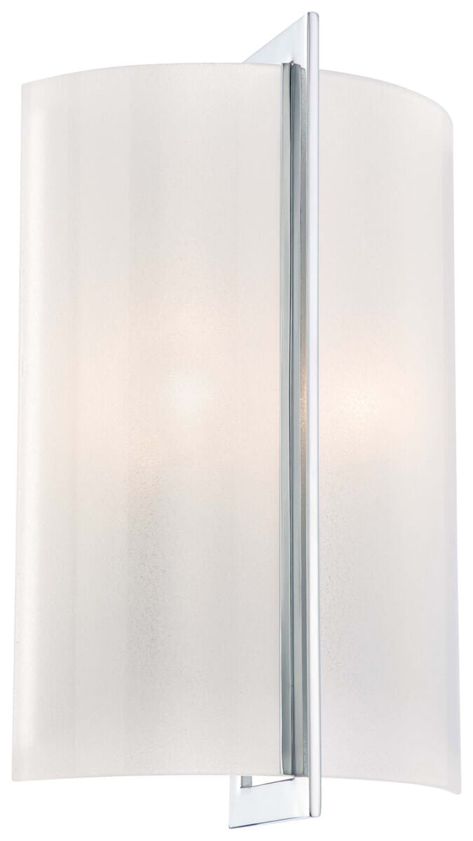 Minka Lavery Clarte 2-Light 15" Wall Sconce in Chrome