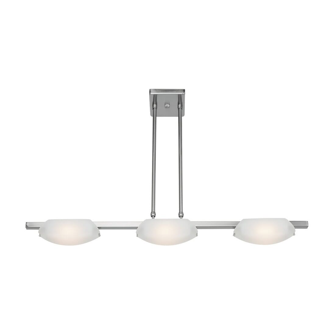 Access Nido 3-Light 32" Pendant Light in Matte Chrome