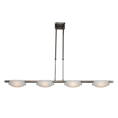 Access Nido 4-Light 43" Pendant Light in Matte Chrome