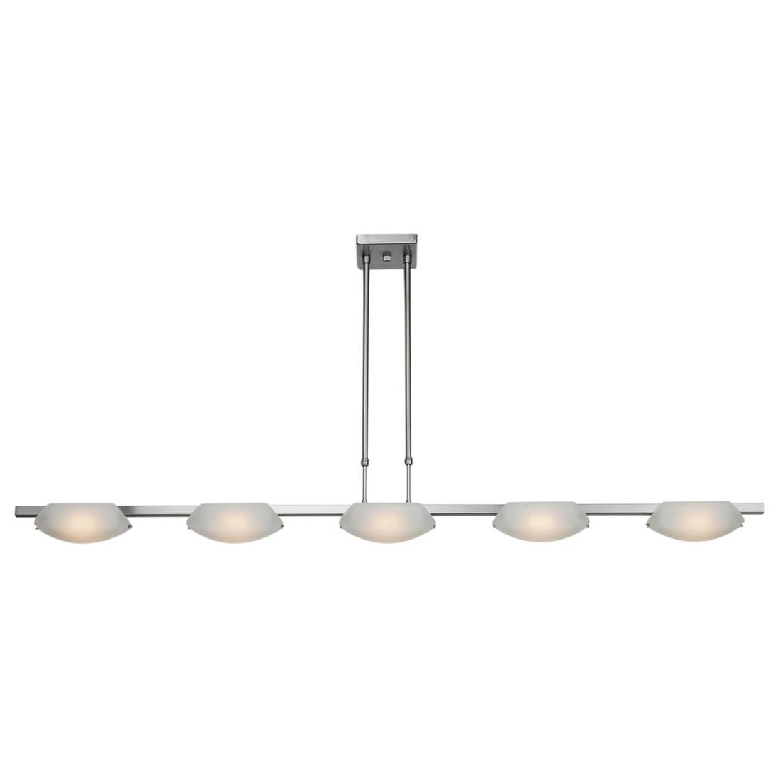 Access Nido 5-Light 54" Pendant Light in Matte Chrome