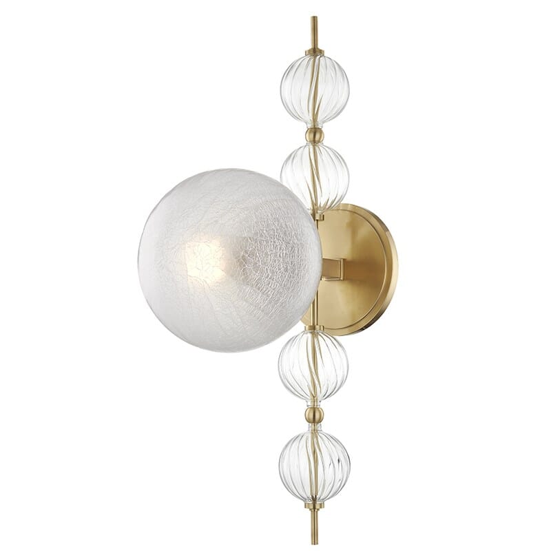 Hudson Valley Calypso by Corey Damen Jenkins Wall Sconce in Aged Brass