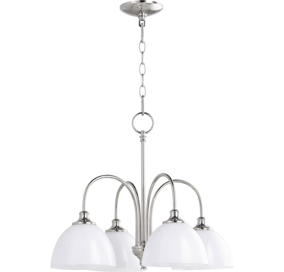 Quorum Celeste 4-Light 18" Dinette & Breakfast Chandelier in Polished Nickel