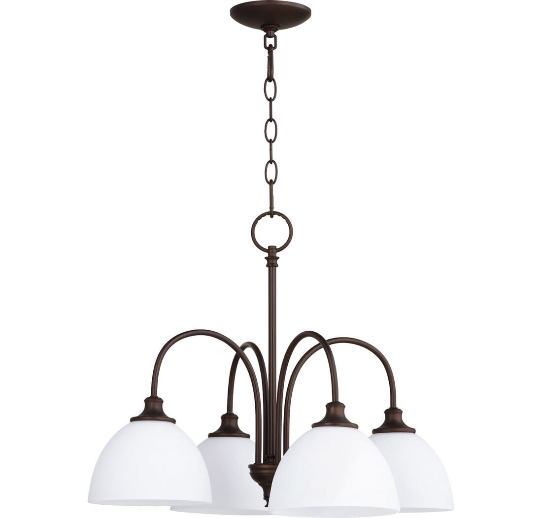 Quorum Celeste 4-Light 18" Dinette & Breakfast Chandelier in Oiled Bronze